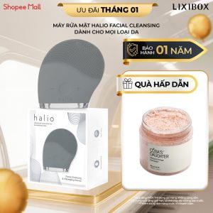 Máy Rửa Mặt Halio Facial Cleansing & Massaging Device – Dành Cho Mọi Loại Da