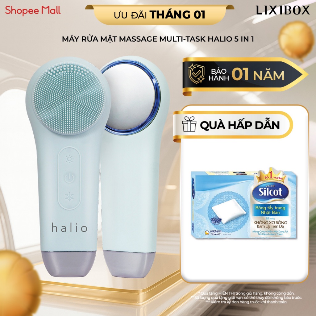 Máy Rửa Mặt Massage Tích Hợp Liệu Pháp Ánh Sáng Và Nhiệt Halio Multi-task Cleansing & Massaging - Image 2