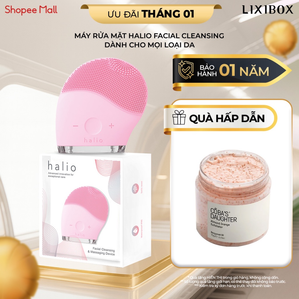 Máy Rửa Mặt Halio Facial Cleansing & Massaging Device - Dành Cho Mọi Loại Da - Image 3