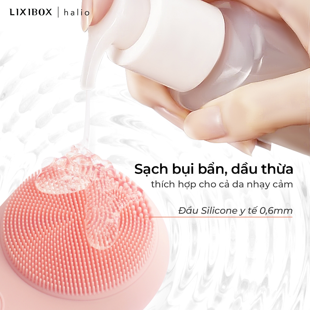 Máy Rửa Mặt Massage Tích Hợp Liệu Pháp Ánh Sáng Và Nhiệt Halio Multi-task Cleansing & Massaging - Image 8