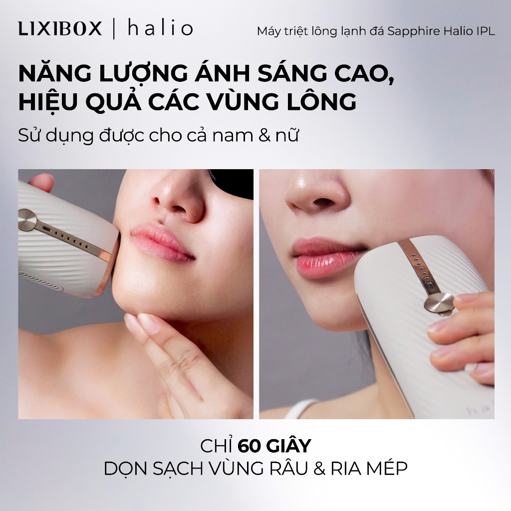 Máy Triệt Lông Lạnh Sapphire Halio InfinityGlow Advanced IPL Sapphire Cooling Hair Removal Device - Image 4