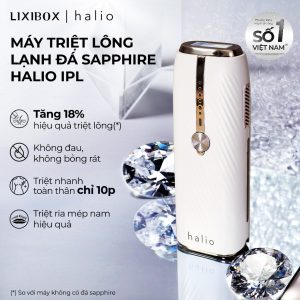 Máy Triệt Lông Lạnh Sapphire Halio InfinityGlow Advanced IPL Sapphire Cooling Hair Removal Device
