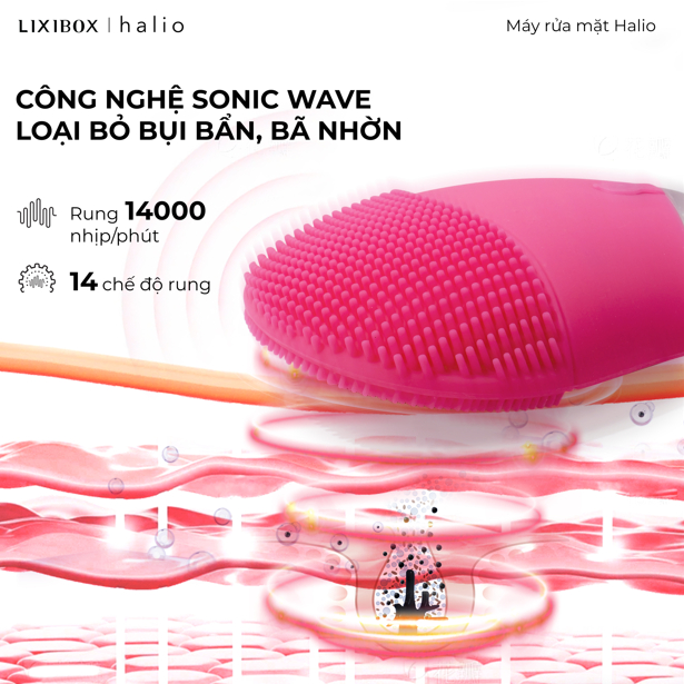 Máy Rửa Mặt Halio Facial Cleansing & Massaging Device - Dành Cho Mọi Loại Da - Image 4