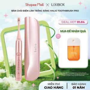 Bàn Chải Điện Làm Trắng Răng Halio Sonic Whitening Electric Toothbrush PRO Kèm Hộp Đựng